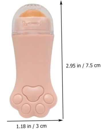 BELLIFFY 1pc Volcanic Stone Oil-absorbing Ball Facial Volcano Stone Roller for Face Volcanic Rock 7.5x3cm Pink - Buy Online on GoSupps.com