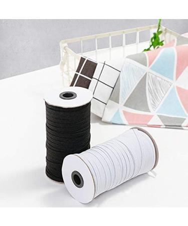 110 Yard 1/8 Inch Elastic Strap Earloop Cord Round Ear Tie Rope for Crafts - White 3mm - Buy Online on GoSupps.com
