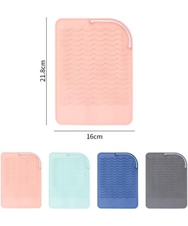 Buy Silicone Hair Iron Mat | Heat Resistant Travel Mat for Flat & Curling Irons - Professional Hair Styling Tools in Blue - Buy Online on GoSupps.com