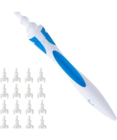Ear Wax Cleaner Smart Soft Spiral Earwax Removal Tool Safe Earpick with 16 pcs Washable Tips Safe and Soft Cleaning Kit for Adults Kids
