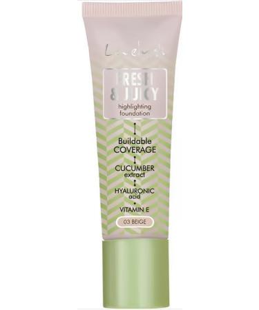 LOVELY. Fluid Fresh and Juicy Makeup Base - Makeup Foundation nr3 Beige