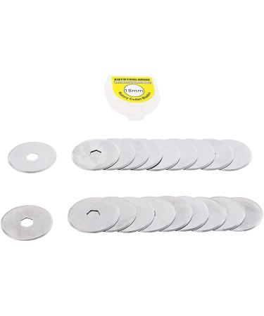 Autotoolhome 18mm Rotary Cutter Blades - Pack of 20 for Fabric, Paper, Quilting, Sewing, Patchwork - Buy Online on GoSupps.com