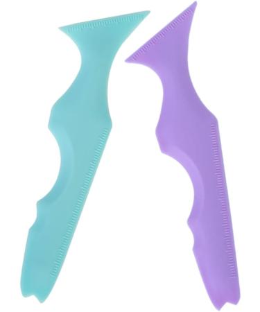 FOMIYES 8 Pcs Silicone Beauty Ruler Silicone Molds Beginners Eyebrow Stencils Eyeliner Tool Eyeliner Brush - Buy Online on GoSupps.com