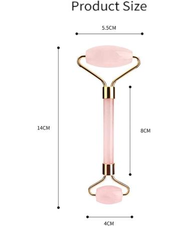 Jade Roller & Gua Sha Face Roller Rose Quartz Massager Facial Beauty Roller Skin Care Tools for Face Eyes Neck Reduce Wrinkle and Dark Circle (Green B) - Buy Online on GoSupps.com