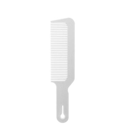 Peigne de barbier dessus plat pour coiffure coupe de cheveux peigne de teinture des cheveux blanc