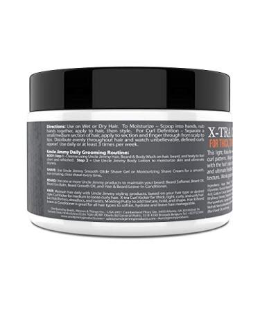 Uncle Jimmy X-TRA Curl-Kicker 8oz - For Thick, Frizzy, Wavy, Tight, Curly, and Coily Hair (V072) - Buy Online on GoSupps.com