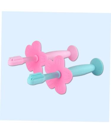 Ipetboom Baby Training Toothbrush - Interfection Hand Toothbrush for Kids - Pink Manual Bristle Toothbrush (1 Pack) - Buy Online on GoSupps.com
