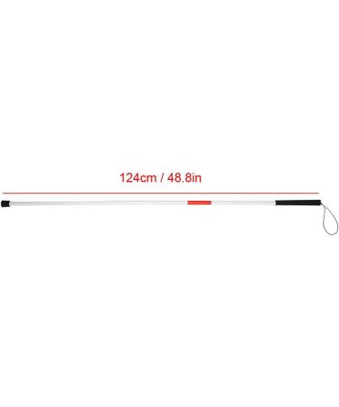 Folding Cane Foldable Lightweight Portable Reflective Aluminium Alloy Walking Stick with Wrist Strap and Non-Slip Base Folding Blind Cane for Blind and Elderly - Buy Online on GoSupps.com