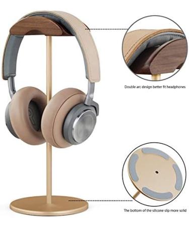 Koanhinn Aluminum Walnut Headphone Holder - Stylish Walnut Headset Hanger for Safe Play & Organization - Buy Online on GoSupps.com