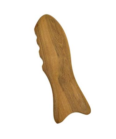 Desikixudy Wooden Fish Shape Massage Tool Relax Wooden Foot Roller Massager Hand Wooden Massage Tool