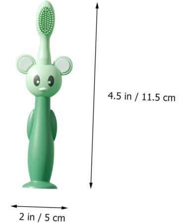 Buy Minkissy 1 Set Toothbrush Set Silicone Oral Care & Training Toothbrush with Tooth Cup for Kids | International Shipping - Buy Online on GoSupps.com