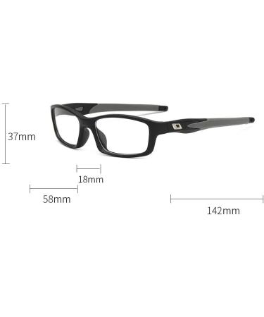Unbreakable Blue Light Blocking Reading Glasses +200 - Anti Eyestrain Eyewear | Black Flat Light Mirror - Buy Online on GoSupps.com