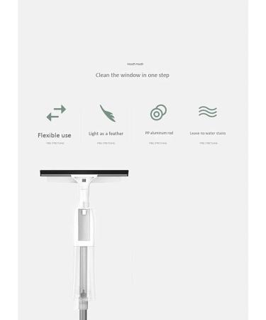 Glass Wiper - Window Cleaner Double-Sided Window Wiper Cleaner with Lntegrated Water Spray and Microfibre Cleaning Pad - Buy Online on GoSupps.com