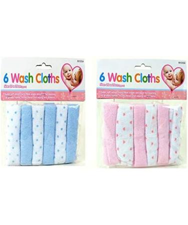 Ultra Soft 6pc Baby Wash Cloths | Velvet Micro-Fibre Wipes 20x20cm - Buy Online on GoSupps.com