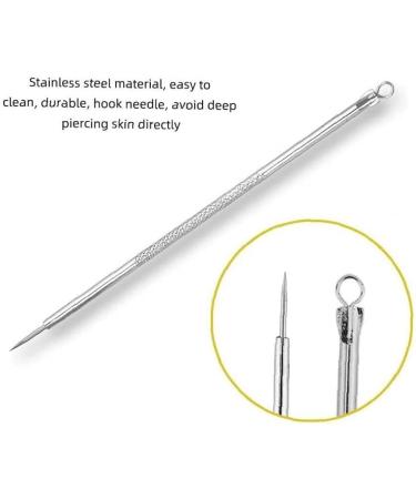 Blackhead Remover Tool Kit 4 Pieces Comedone Extractor Tool Blemish Whitehead Removal Acne Needle Pimple Stainless Steel Durability and convenience - Buy Online on GoSupps.com