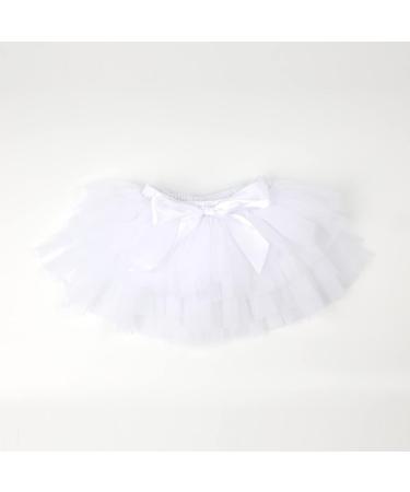 Hoolchean Baby Girls Tutu Skirt Set with Flower Headband & Diaper Cover - Size 2-3 Years, White - Buy Online on GoSupps.com