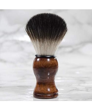 High-Quality Men's Shaving Brush with Wooden Handle | Pro Safety Razor Tool for Gentle Facial Cleaning - Buy Online on GoSupps.com
