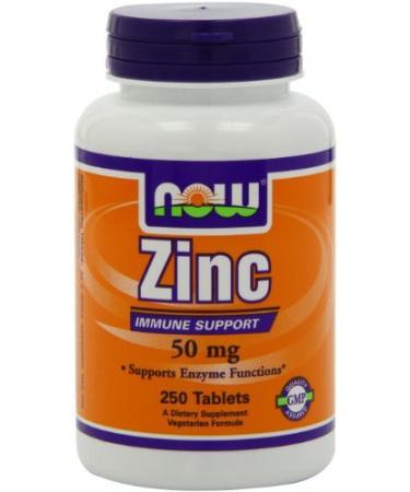 Now Foods Zinc Gluconate 50mg Tablets (750 Tablets)
