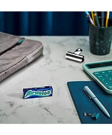 Airwaves Extreme Sugarfree Chewing Gum - Menthol Freshness 30x10 Piece Packs (420g) - Single Menthol & Eucalyptus Flavored Gum - Buy Online on GoSupps.com