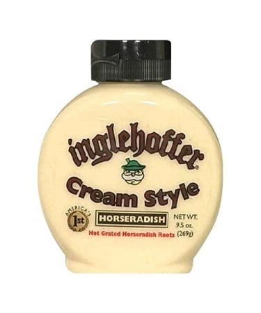 Inglehoffer Cream Style Horseradish, 9.5 Ounce Squeeze Bottle 9.5 Ounce (Pack of 1)