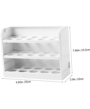Uonlytech Refrigerator Storage Box Egg Preservation Holder Household Egg Holder Crisper Food Plastic White White 25X19.5X10CM - Buy Online on GoSupps.com