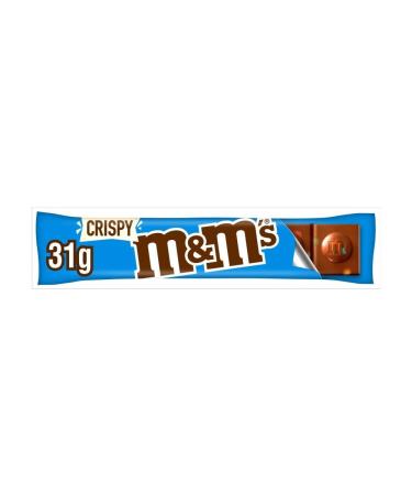 M&M's M&M's Crispy Pieces & Milk Chocolate Bar 31g x 24 Bars Full Size