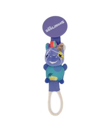 Les Deglingos pacifier chain with plush zebra purple from birth 23 cm - Buy Online on GoSupps.com