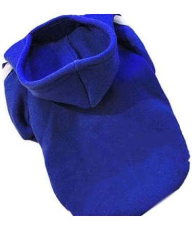Ducomi Hood Dogs Sweatshirt - 100% Cotton Dog Sweater for All Breeds & Sizes - Warm Monochrome Coat from XS to 9XL (Blue XS) - Buy Online on GoSupps.com