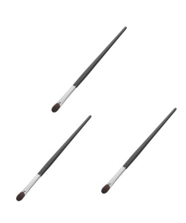 Didiseaon 3pcs Animal Hair Makeup Brush Supple Makeup Brush Makeup Brush for Women Girl Makeup Brush 17.70X0.70X0.70CMx3pcs Blackx3pcs
