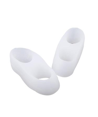 XUEQI Silicone Bunion Corrector Toe Separators with 2 Loops Small Toe Spacer Suitable for Bunion and Overlap Toe