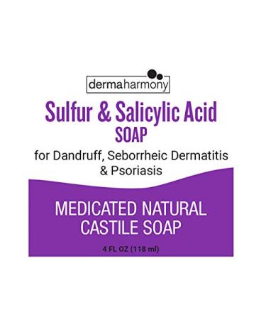 Dermaharmony 5% Sulfur 2% Salicylic Acid Liquid Castile Soap - 4 fl oz Bottle - Buy Online on GoSupps.com