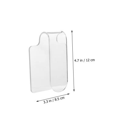 NOLITOY Acrylic Makeup Palette Set - 2pcs Handheld Mixing Trays for Blush Eyeshadow & Salon Use - Durable Stainless Steel Spatula Included - Buy Online on GoSupps.com