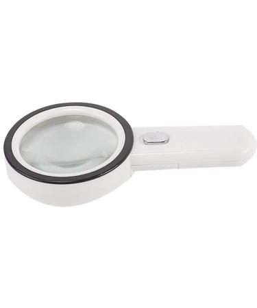 Glass Glass - High Magnification Loupe Handheld Enlarged Mirror with LED Lights HD Children Elderly Students with The Elderly Reading Tool Portable Magnifier -3 Made in China