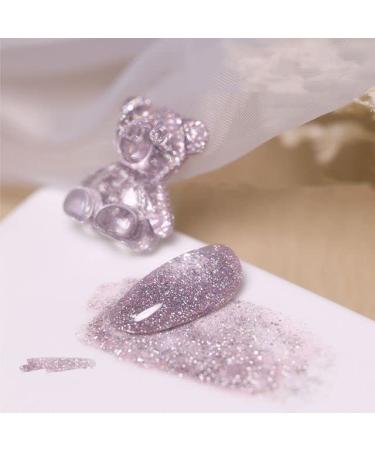 15ml UV Varnish Lacquer Soak Off Gel Nail Art Gel Nail Polish Gel Phototherapy Glue Broken Diamond Glitter Gel - (Color: 8)