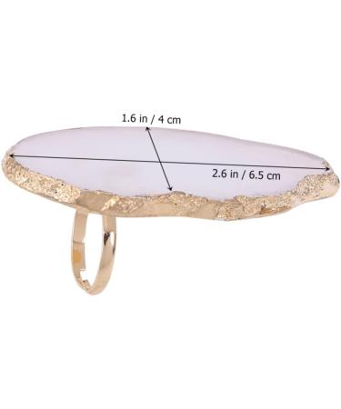 Healeved Nail Art Resin Palette Tray | Football Bow Makeup Holder | Mini Nail Polish Display | White & Gold Nail Art Plates - Buy Online on GoSupps.com