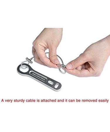 iGuerburn 2 Pack Oxygen Tank Wrench Key for CGA 870 Valves - Heavy Duty Metal with Lanyard Chain - Fits Sizes M2, A, B, ML6, C, D, JD, E - Buy Online on GoSupps.com