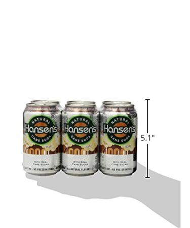 Hansen's Creamy Rootbeer 12 Fl Oz - 6 Pack | Refreshing Soda - Buy Online on GoSupps.com