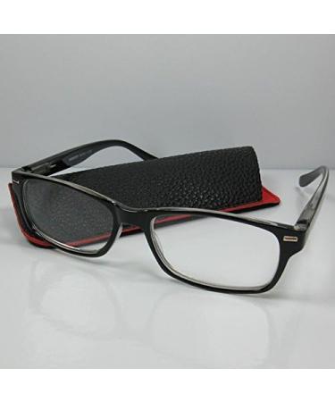 I NEED YOU Men's Reading Glasses +1.5 - Model Robert Black Reading Aid with Case | Stylish & Comfortable - Buy Online on GoSupps.com