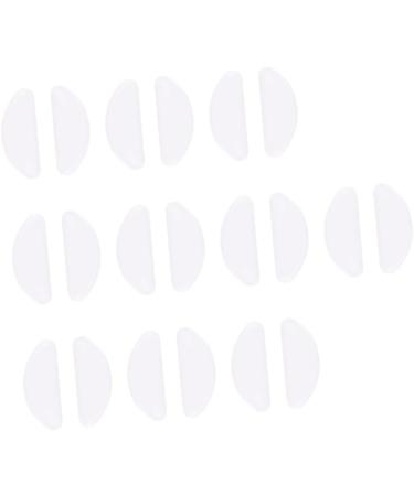 Gleavi 20 Pairs Self-Adhesive Silicone Nose Pads for Glasses - Anti-Slip Soft Nasal Pads Repair Set (White 1x2pcs) - Buy Online on GoSupps.com