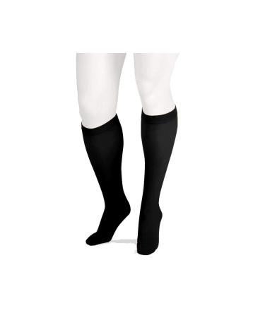 Juzo Basic 4412AD Knee High 30-40mmHg (Black-Regular-2 (II)-Closed Toe)