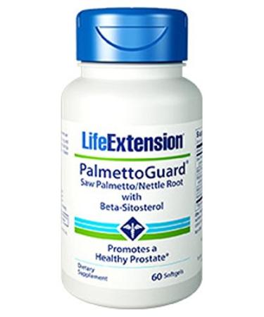 Life Extension PalmettoGuard Saw Palmetto/Nettle Root with Beta-Sitosterol 60 Softgels