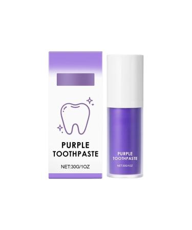 Purple Toothpaste - Gentle Teeth Cleaning Removes Stains/Yellowness & Odor Daily Teeth Care Fresh Breath(1PCS) 1 Fl Oz (Pack of 1)