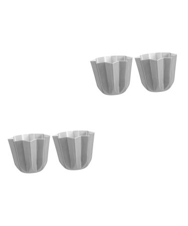 Zerodeko Tyre Lever 4 pcs Creative Reusable Cuake Gold Molds Baking Alloy Supply Mini Durable Cake Aluminum Mold Tools 7.5x7.5x6.5cmx2pcs Silverx2pcs