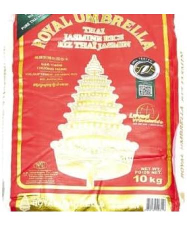 Gharana Swaad ka Khazaana Royal Umbrella Thai Jasmine Fregrant Rice - 10kg Pack - Authentic Thai Aroma and Extra-Long Grains - Buy Online on GoSupps.com