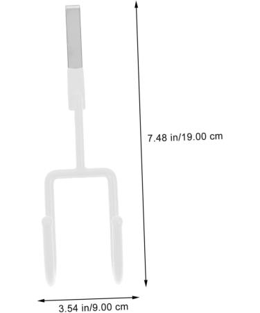 PLAFOPE 4pcs Hat Hooks Wall Hanger Wall Mount Towel Rack Door Hanger Wall Hook Iron Coat White 19X9X5CM White - Buy Online on GoSupps.com