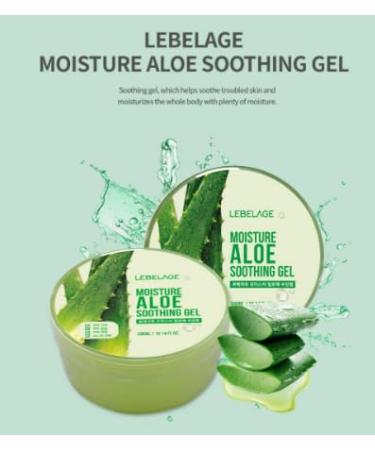 LEBELAGE Soothing Gel Aloe 10.14 fl oz | Lightweight Moisture Gel with Aloe Extract | Fast-Absorbing Face & Body Gel for Daily Skincare Routine - Buy Online on GoSupps.com