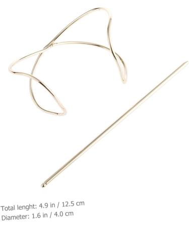 FOMIYES 4 Sets Hair Accessories Cosplay Bun Holder Wedding Tiara Bun Hair Chopstick Hair Accessory for Women Hair Pin Stick Women Hair Cuff Girl Zinc Alloy Women's Hair up - Buy Online on GoSupps.com