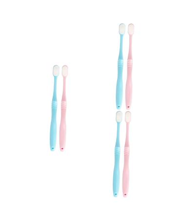 Mobestech 6 pc extra soft travel toothbrush sensitive toothbrush micro toothbrush soft bristle toothbrush gum care toothbrush with soft bristles travel adult japan