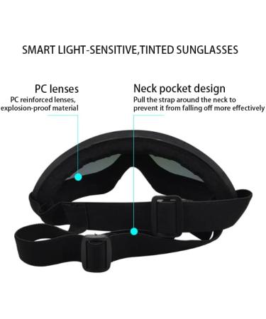 Jiamian Pet Sunglasses for Dogs - Waterproof UV Protection Adjustable Straps for Medium & Large Breeds - Anti-Fog & Windproof Black2 - Buy Online on GoSupps.com