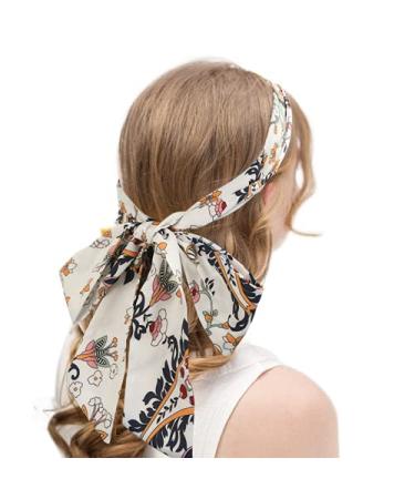 3PCS Chiffon Twist Knotted Headbands for Women with Long Thick Hair - Navy Red White Head Wraps for Non Slip Style - Buy Online on GoSupps.com